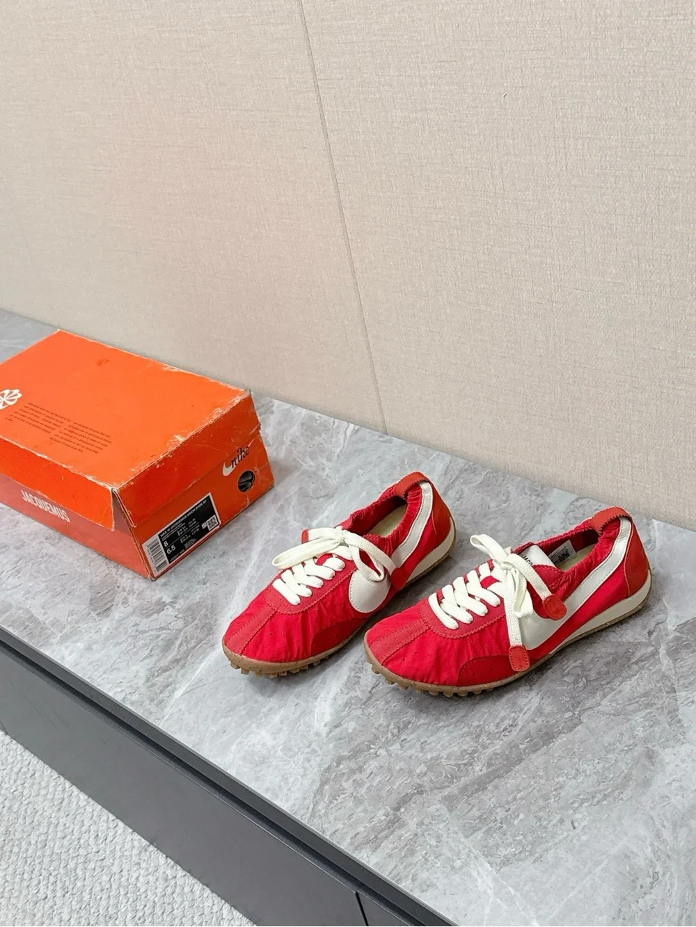 Nike Red and White Women's Sneakers